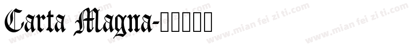 Carta Magna字体转换
